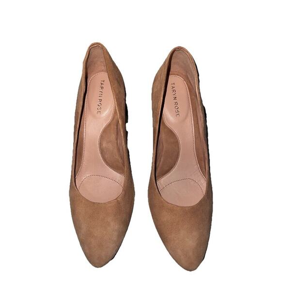 Taryn Rose Shoes - Taryn Rose Women's Brown Suede Flats Size 8 Comfort Slip On Shoes